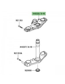 Té de fourche supérieur Kawasaki Er-6f (2006-2008)