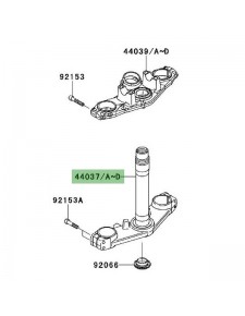 Té de fourche inférieur Kawasaki Er-6f (2006-2008)