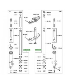 Bras de fourche Kawasaki Er-6f (2006-2008) | Moto Shop 35