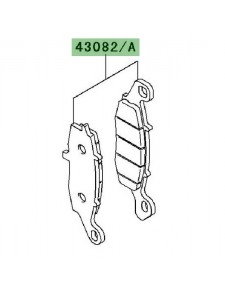 Plaquettes de frein avant Kawasaki Er-6f (2006-2011) | Moto Shop 35