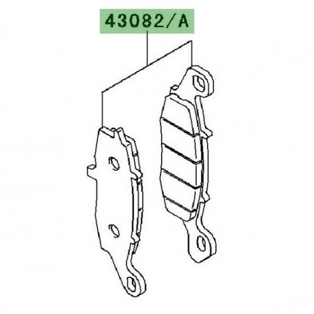 Plaquettes de frein avant Kawasaki Er-6f (2006-2011) | Moto Shop 35