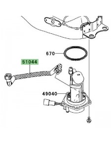 Durite d'essence Kawasaki Er-6n (2006-2008)