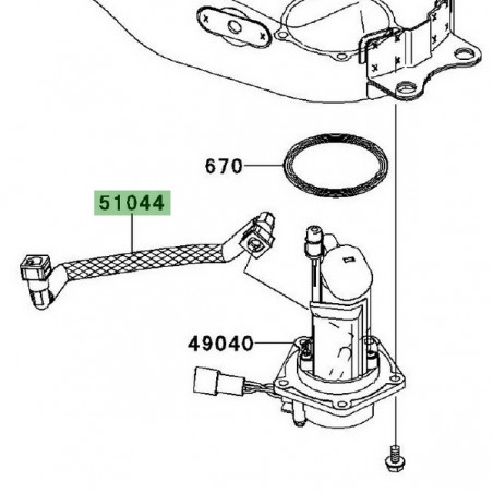 Durite d'essence Kawasaki Er-6n (2006-2008) | Réf. 510440029