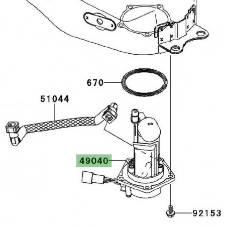 Pompe à essence Kawasaki Er-6n (2006-2008) | Réf. 490400026