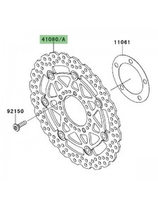 Disque de frein avant Kawasaki Er-6f (2006-2008) | Moto Shop 35