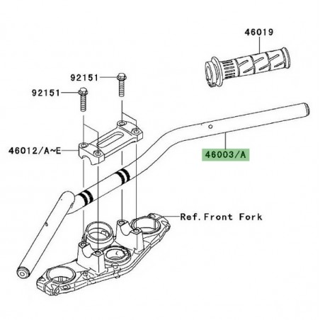 Guidon Kawasaki Er-6f (2006-2008) | Moto Shop 35