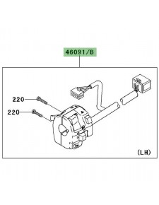 Commodo gauche Kawasaki Er-6f (2006-2008)