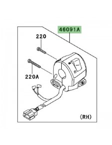 Commodo droit Kawasaki Er-6f (2006-2008)