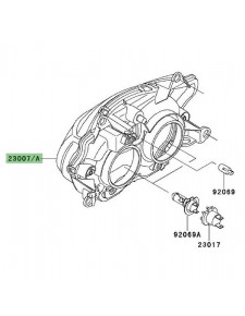 Optique avant Kawasaki Er-6f (2006-2008)