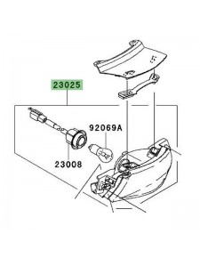 Feu arrière Kawasaki Er-6f (2006-2008) | Réf. 230250018