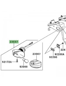 Clignotant arrière gauche Kawasaki Er-6f (2006-2008) | Réf. 230370077