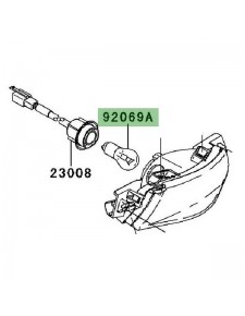 Ampoule feu arrière Kawasaki Er-6f (2006-2008) | Réf. 920691084