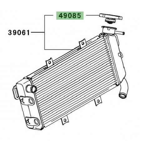 Bouchon de radiateur Kawasaki Er-6f (2006-2016) | Réf. 490851078