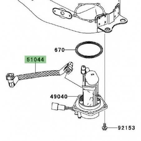 Durite d'essence Kawasaki Er-6f (2006-2011) | Réf. 510440029