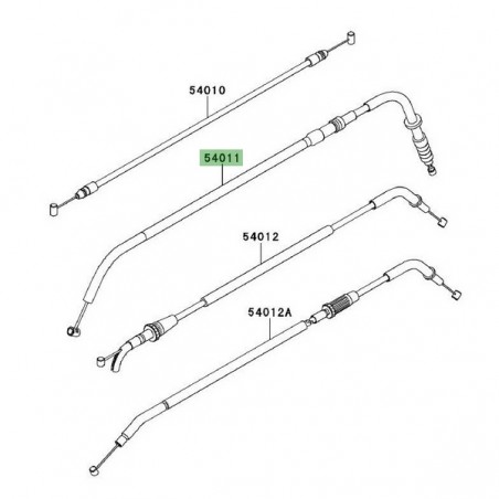 Câble d'embrayage Kawasaki Er-6f (2009-2011) | Réf. 540110558