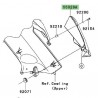 Plastique droit flanc de carénage Kawasaki Er-6f (2009-2011) | Réf. 550280237