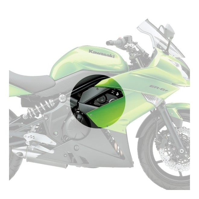 Plastique flanc de carénage Kawasaki Er-6f (2009-2011) | Réf. 550280237