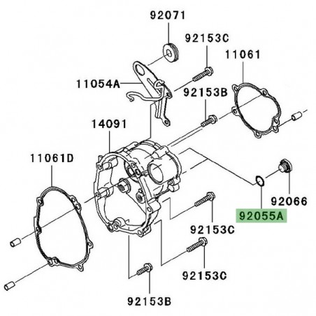 Joint torique bouchon carter de démarreur Kawasaki Ninja ZX-10R (2008-2010) | Réf. 920551141