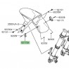 Patte fixation durites garde-boue avant Kawasaki Z800 (2013-2016)