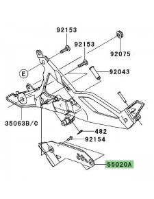 Protection de talon Kawasaki Er-6f (2009-2011)