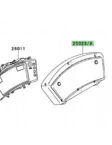 Dessus de compteur Kawasaki Er-6f (2009-2011) | Réf. 250230068