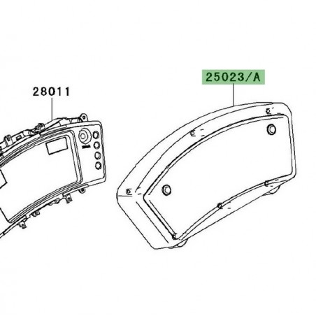 Dessus de compteur Kawasaki Er-6f (2009-2011) | Réf. 250230068
