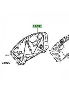 Dessous de compteur Kawasaki Er-6f (2009-2011)