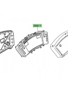 Compteur seul Kawasaki Er-6f (2009-2011)