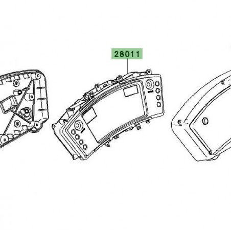 Compteur seul Kawasaki Er-6f (2009-2011) | Réf. 280110119 - 280110120