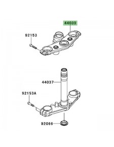 Té de fourche supérieur Kawasaki Er-6f (2009-2011)