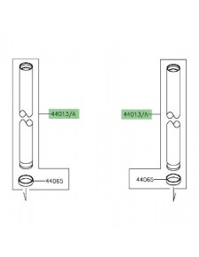 Tube de fourche Kawasaki Er-6f (2009-2011)