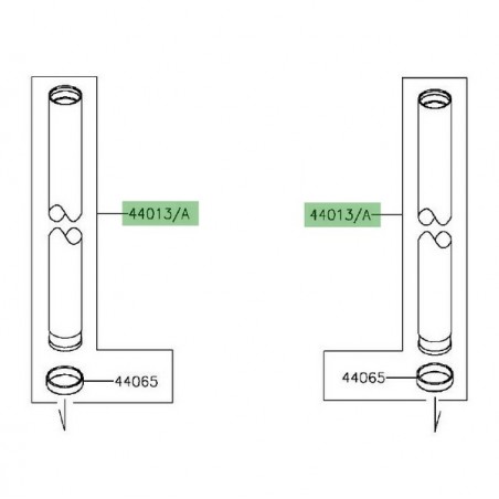 Tube de fourche Kawasaki Er-6f (2009-2011) | Réf. 440130154