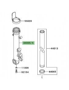 Fourreau de fourche gauche Kawasaki Er-6f (2009-2011) | Moto Shop 35