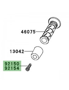 Vis fixation embout de guidon Kawasaki Er-6f (2009-2011)