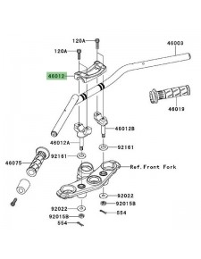 Pontet supérieur Kawasaki Er-6f (2009-2016)