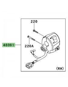 Commodo droit Kawasaki Er-6f (2009-2011)