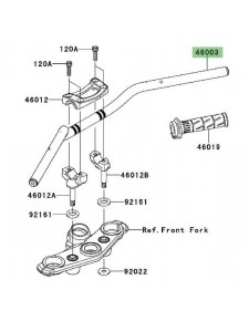 Guidon d'origine Kawasaki Er-6f (2009-2011) | Réf. 46003015226M
