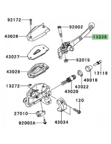 Levier de frein avant Kawasaki Er-6f (2009-2016)