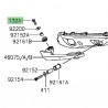 Vis M8x25 fixation poignée passager Kawasaki Er-6n (2012-2016)