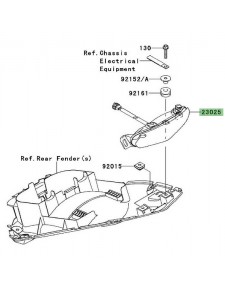 Feu arrière à LEDs Kawasaki Er-6f (2009-2011)