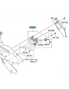 Clignotant avant Kawasaki Er-6f (2009-2011)