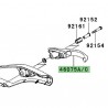 Poignée passager droite Kawasaki Er-6f (2009-2011) | Réf. 460750079 - 460750098