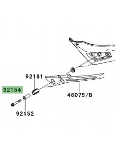 Vis M8x60 pour fixation poignée passager Kawasaki Er-6f (2006-2011) | Réf. 921540259