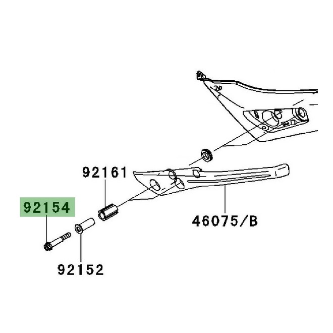 Kawasaki GPX 750 support fixation poignée passager - Équipement moto