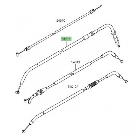 Câble d'embrayage Kawasaki Er-6f (2012-2016) | Réf. 540110570