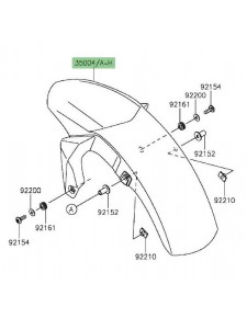 Garde-boue avant Kawasaki Er-6f (2012-2016)