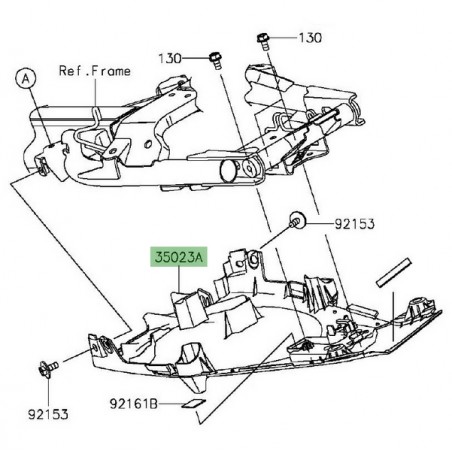 Passager de roue Kawasaki Er-6f (2012-2016) | Réf. 350230354