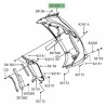 Flanc de carénage droit peint Kawasaki Er-6f (2012-2016) | Moto Shop 35