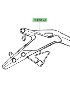 Autocollant platines repose-pieds Kawasaki Er-6f (2013-2016) | Réf. 560541068 - 560541069