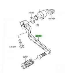 Sélecteur de vitesse Kawasaki Er-6f (2012-2016) | Réf. 131560571